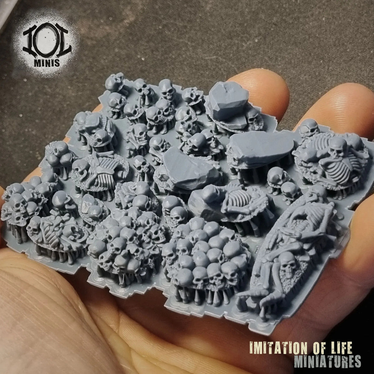 Skeleton Basetoppers Set 2 Resin Printed