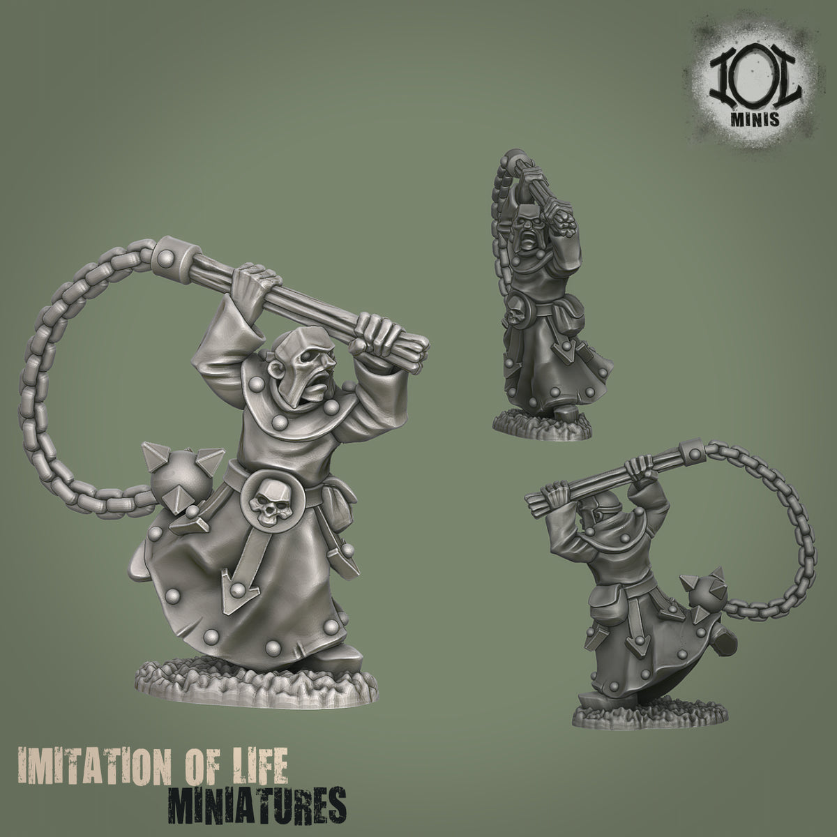 15mm Fantasy Cultists with Flails