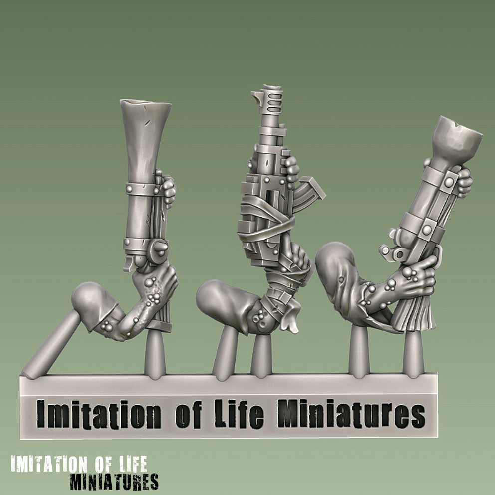 Mutant Gun Arms Sprue 1
