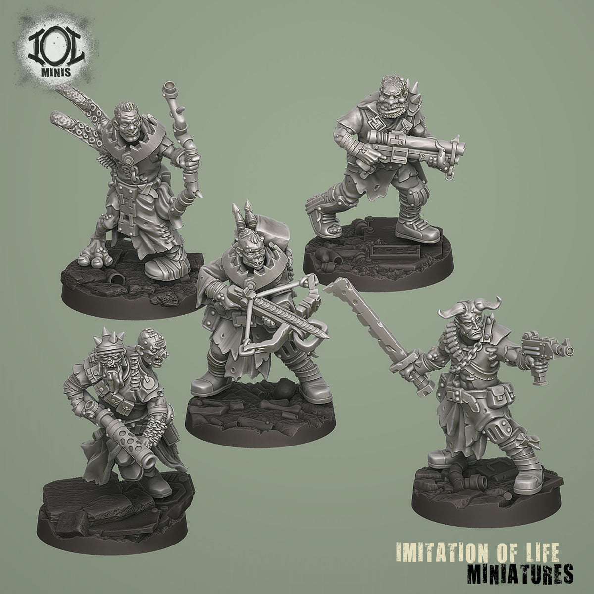 Mutants with Ranged Weapons Set #2