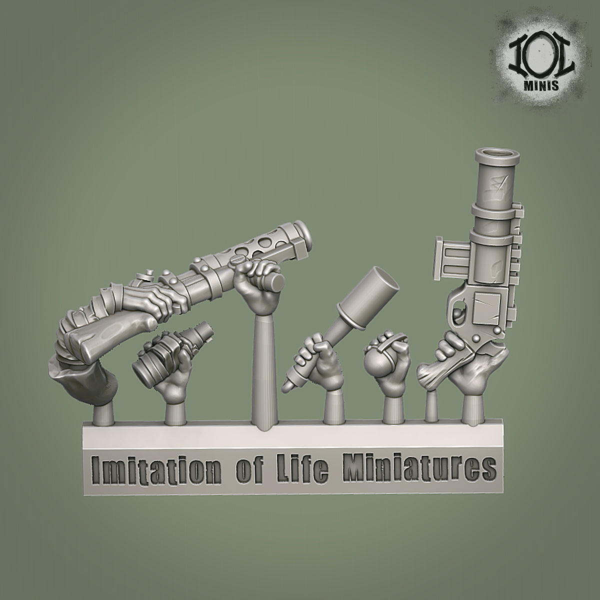 Mutant Gun Arms Sprue 6
