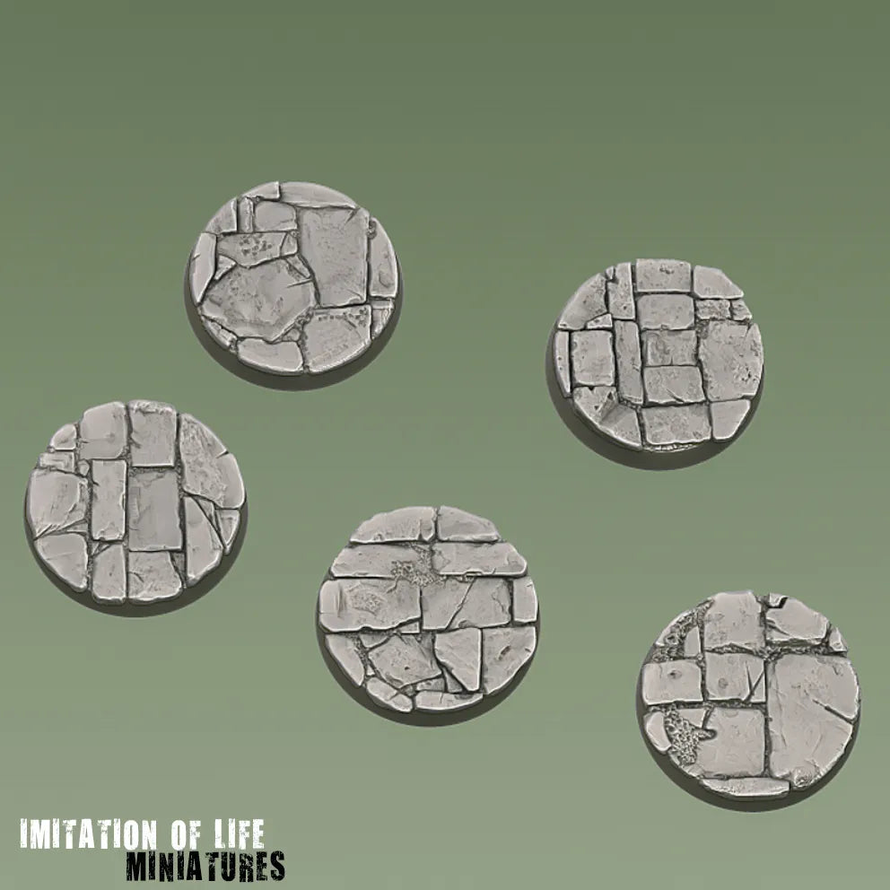 28.5mm Round Flagstone Bases