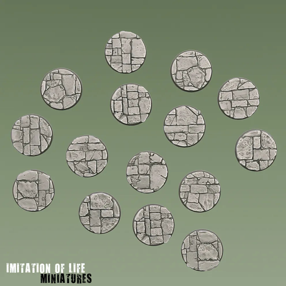 28.5mm Round Flagstone Bases