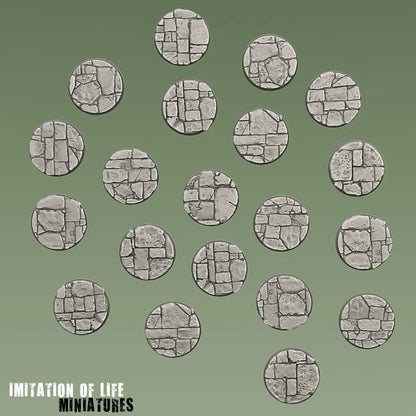 28.5mm Round Flagstone Bases
