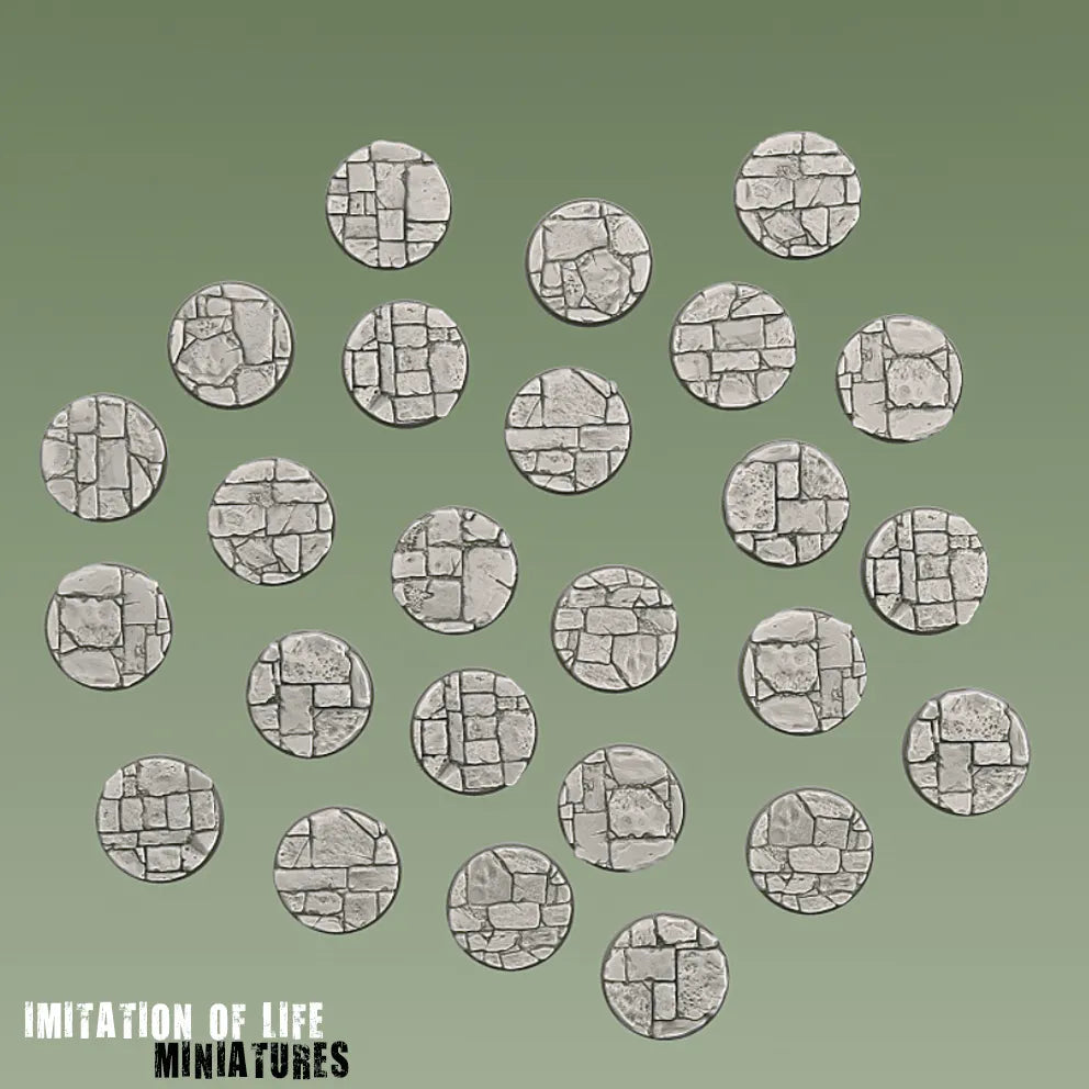 28.5mm Round Flagstone Bases