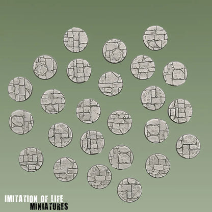 28.5mm Round Flagstone Bases
