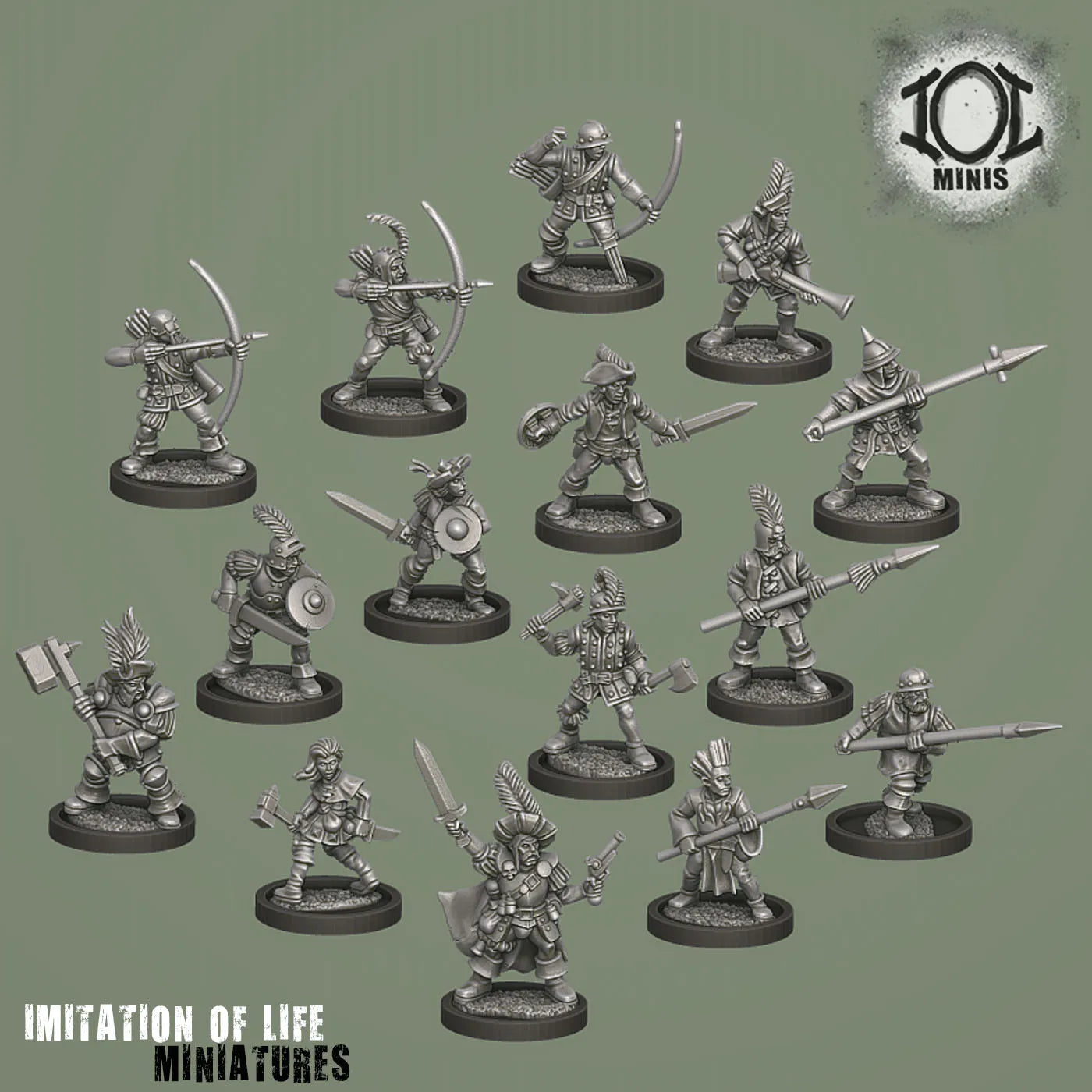 15mm Mercenary Warband dRender