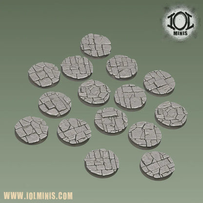 32mm Round Flagstone Bases