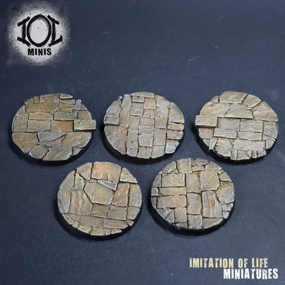 40mm Flagstone x 5 painted