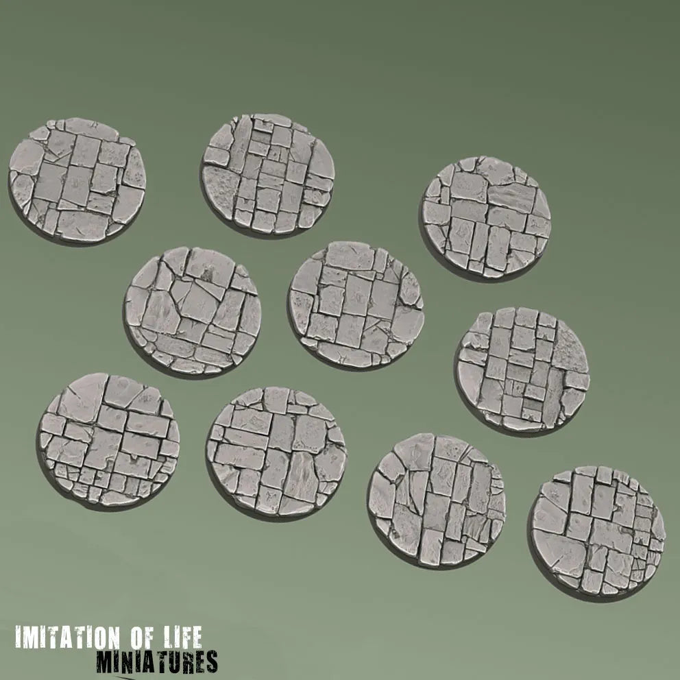40mm Round Flagstone Bases