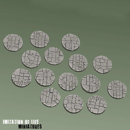 40mm Round Flagstone Bases