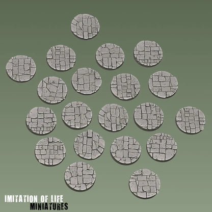 40mm Round Flagstone Bases