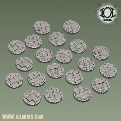 25mm Round Flagstone Bases
