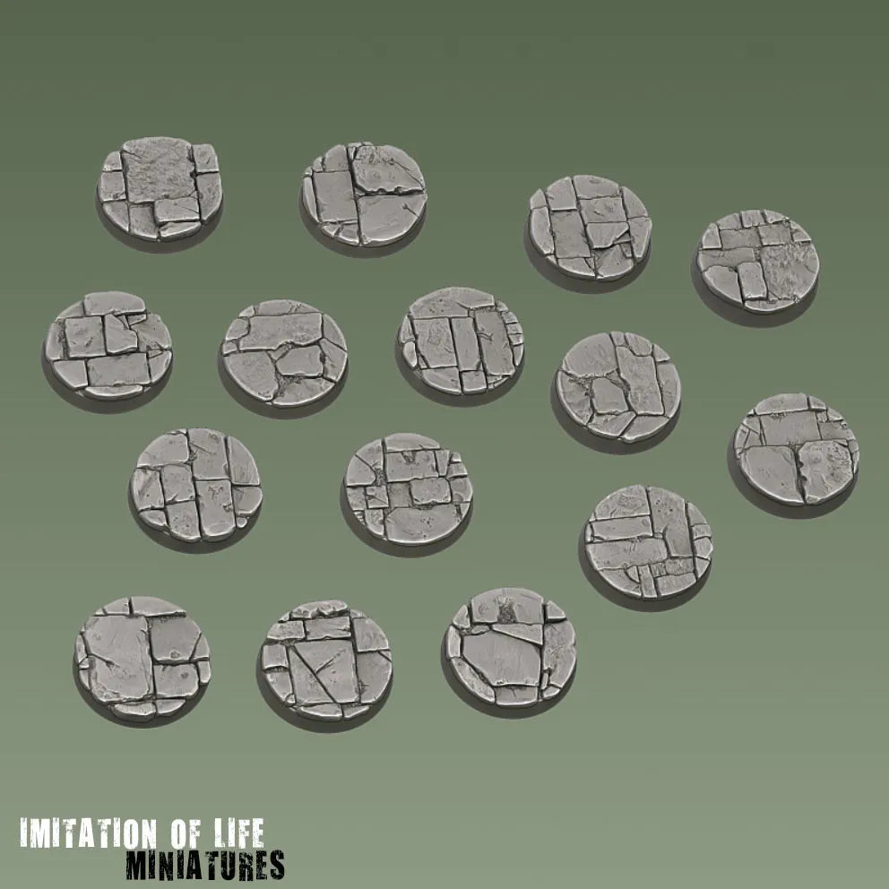 25mm Round Flagstone Bases
