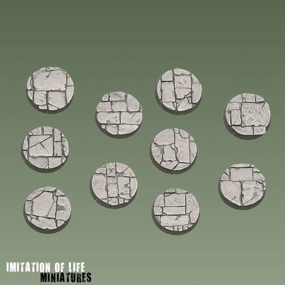 25mm Round Flagstone Bases