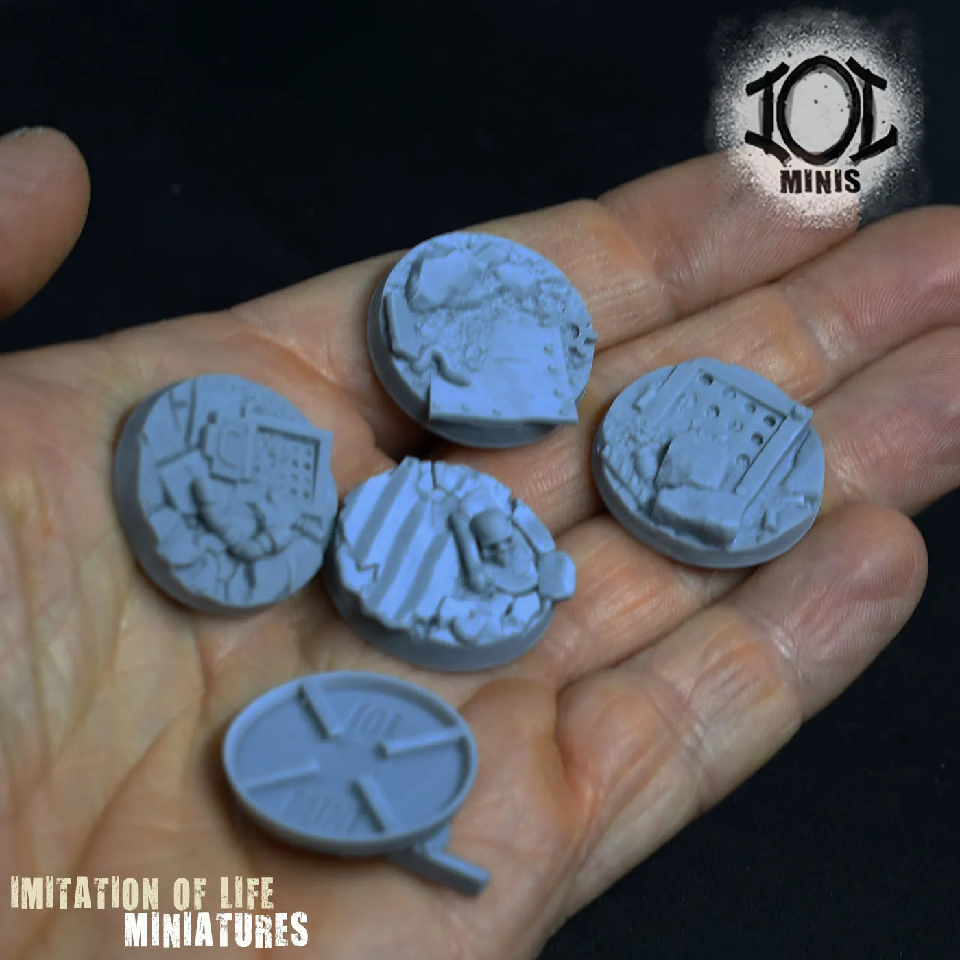 25mm Wasteland bases Printed 2