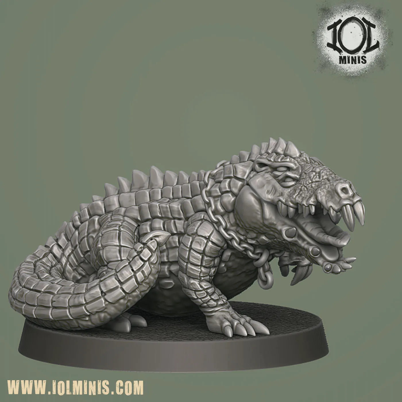 Mutant Crocodile and Handler