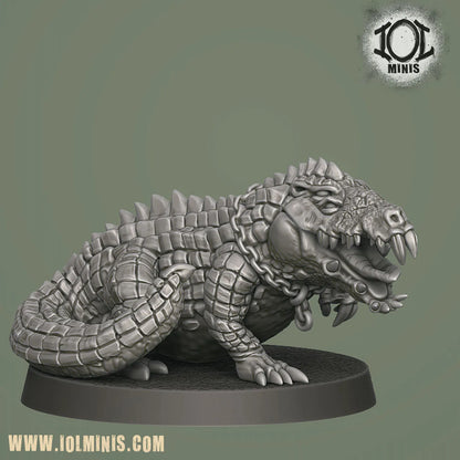 Mutant Crocodile and Handler