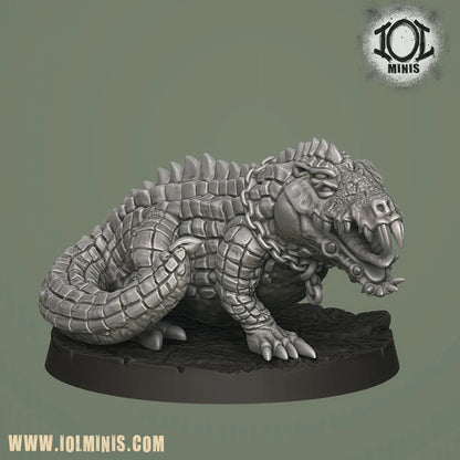 Mutant Crocodile and Handler