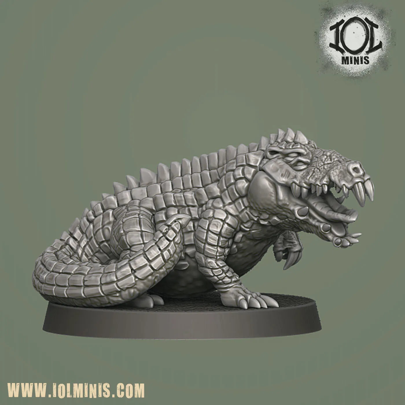 Mutant Crocodile and Handler