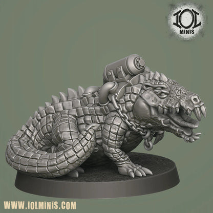 Mutant Crocodile and Handler
