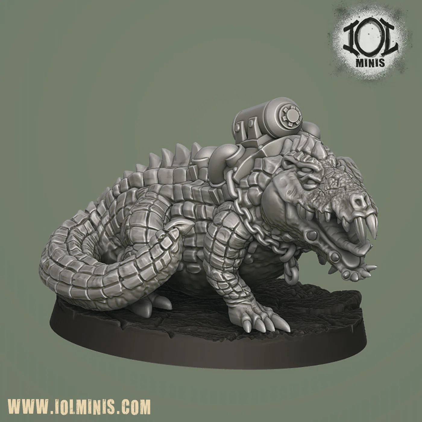 Mutant Crocodile and Handler
