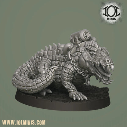 Mutant Crocodile and Handler