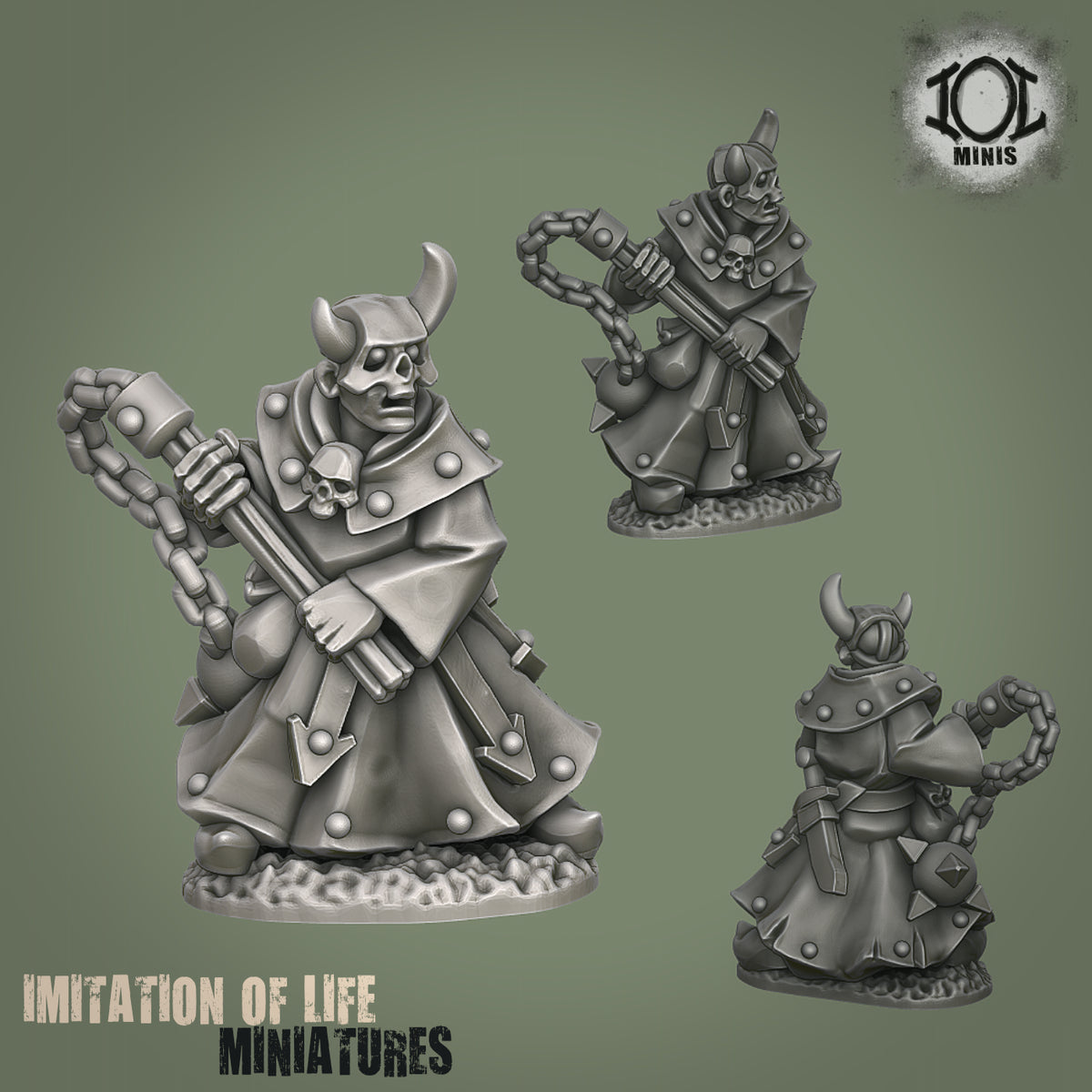 15mm Fantasy Cultists with Flails