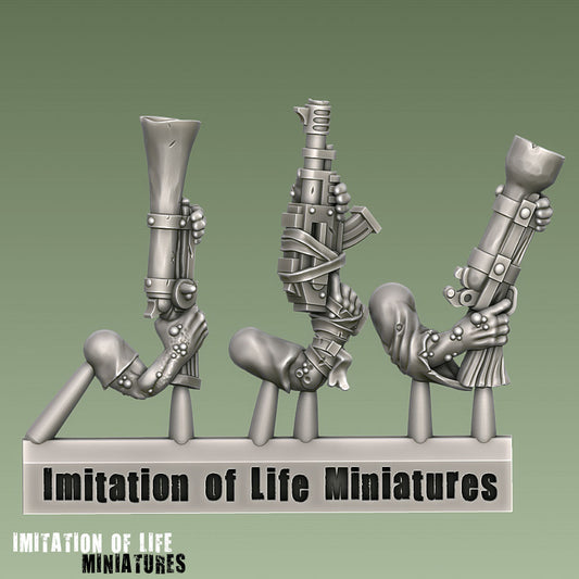 Mutant Gun Arms Sprue 1