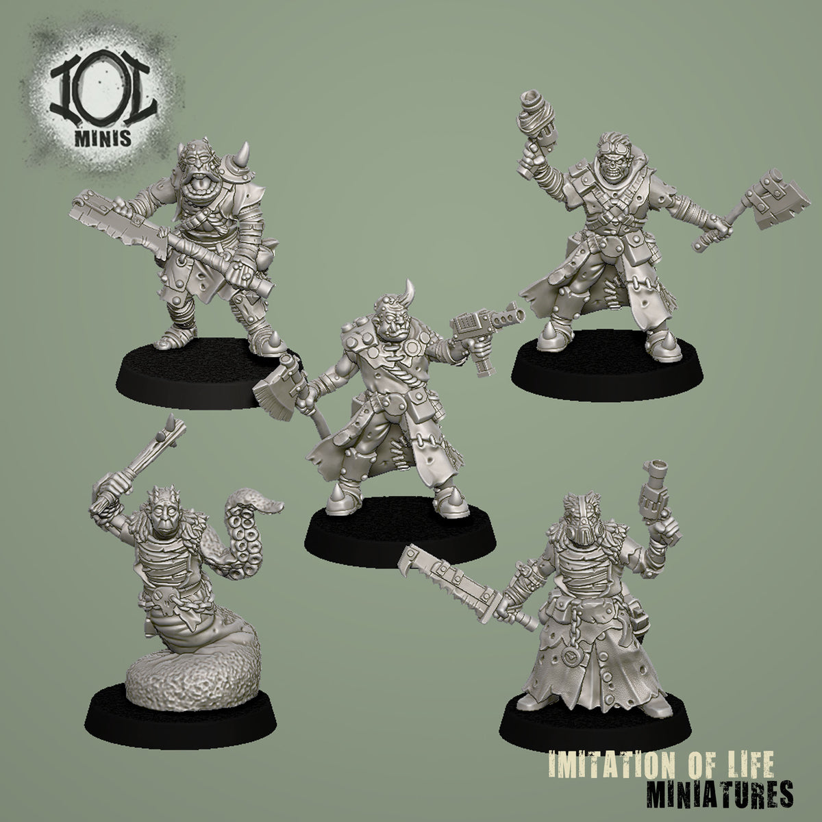 Mutants with Melee Weapons Set #1