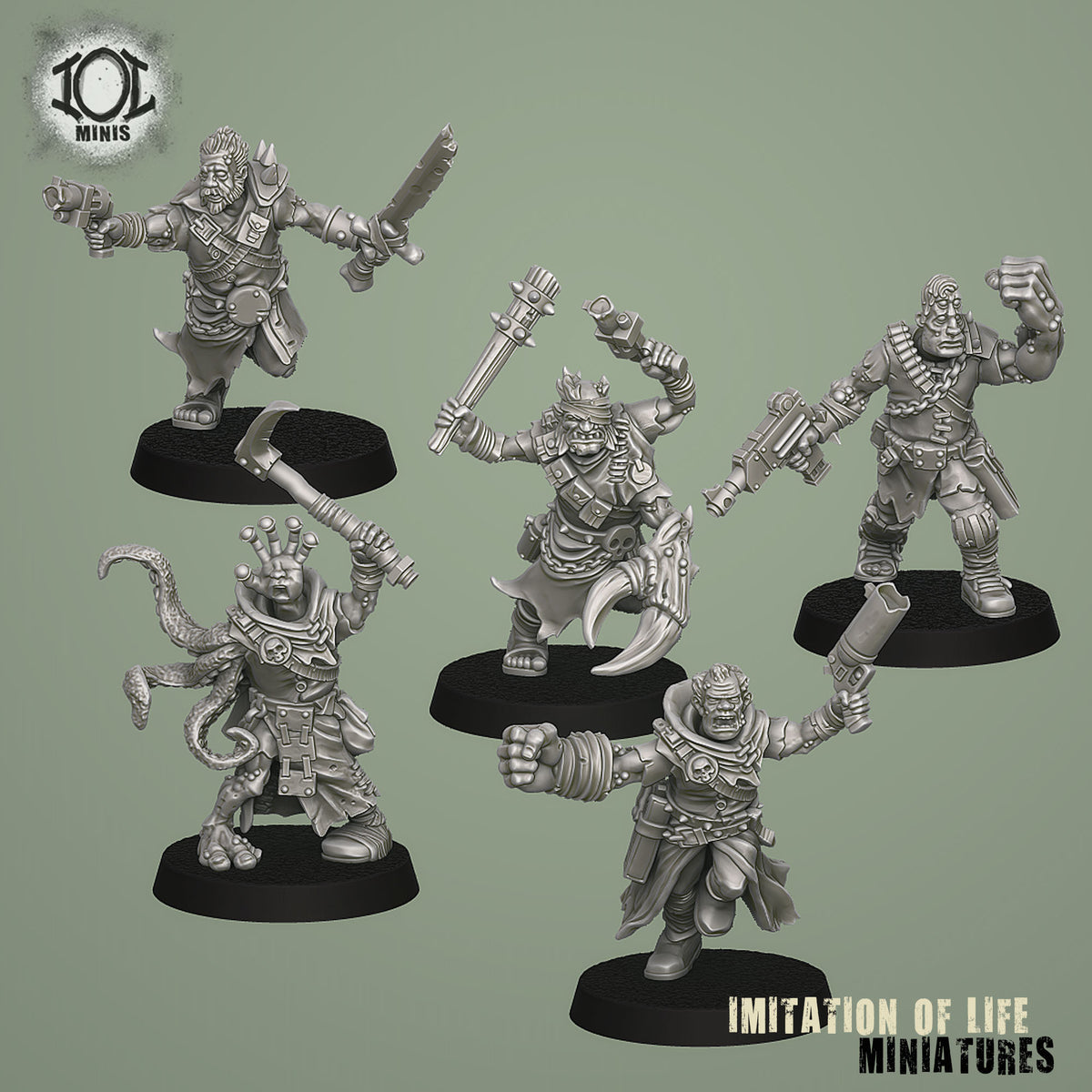 Mutants with Melee Weapons Set #2