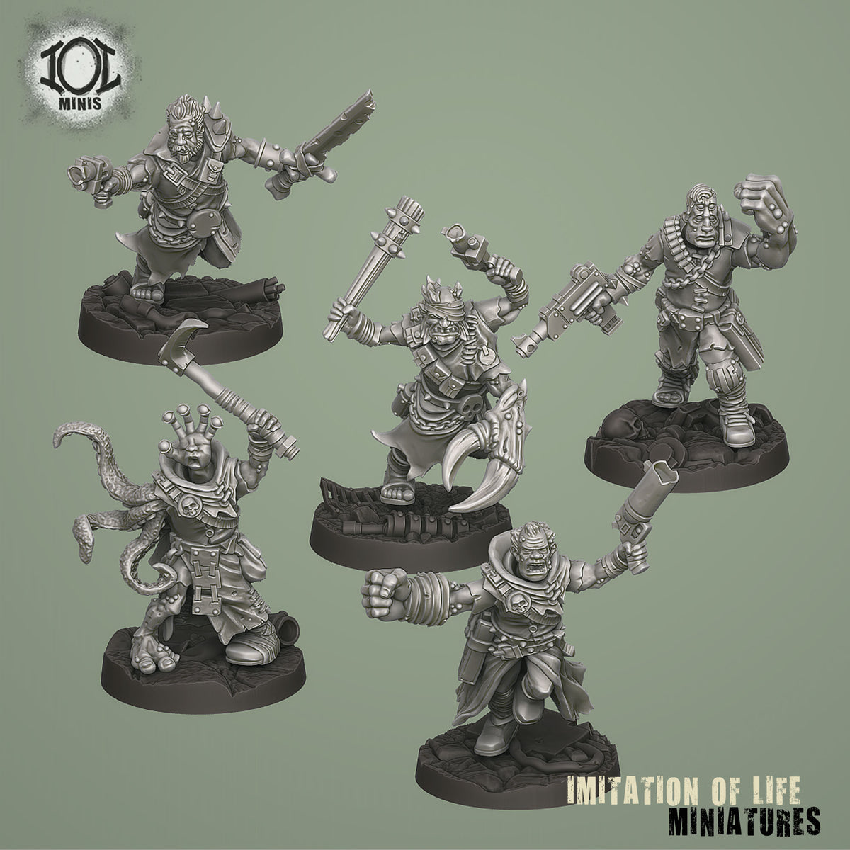 Mutants with Melee Weapons Set #2