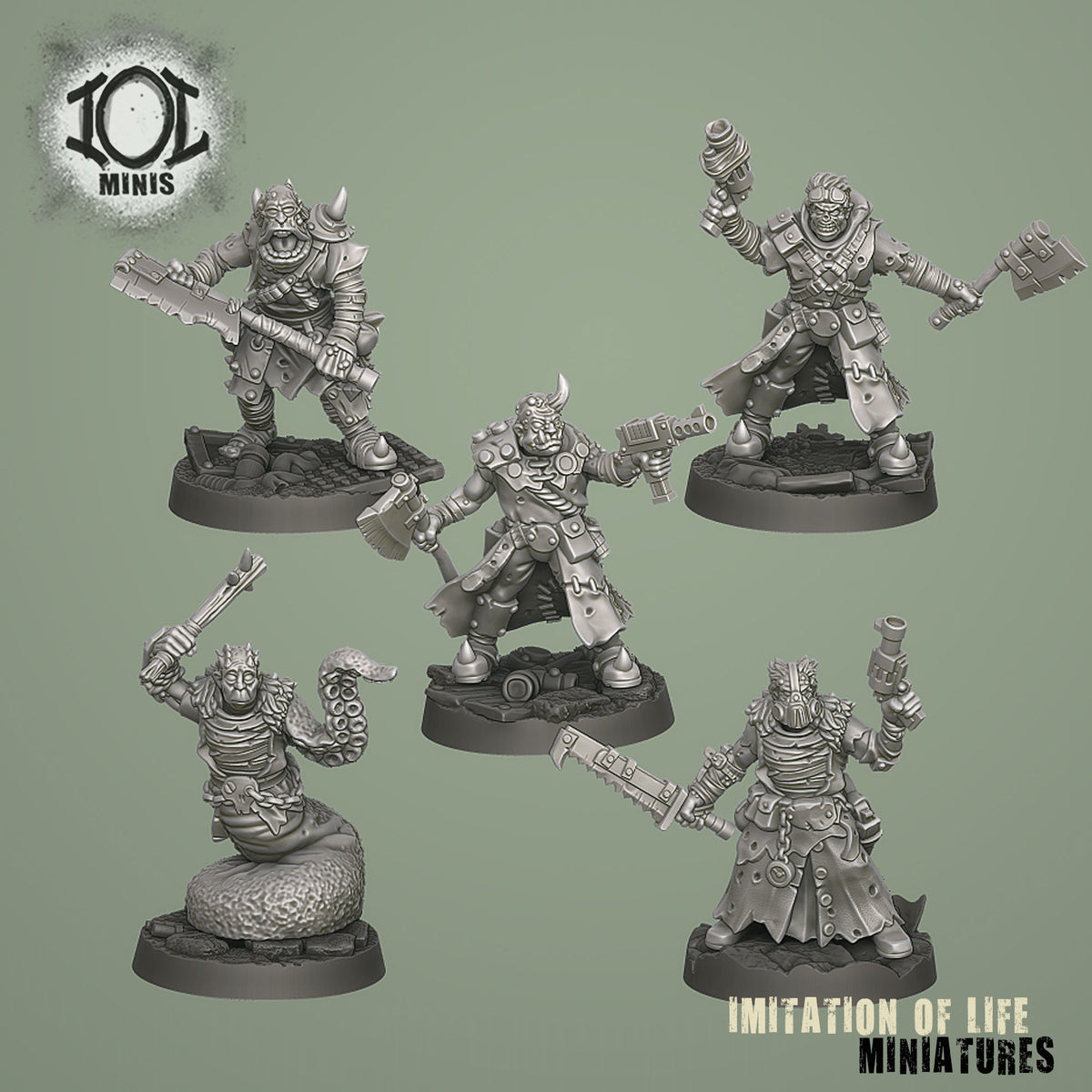 Mutants with Melee Weapons Set #1