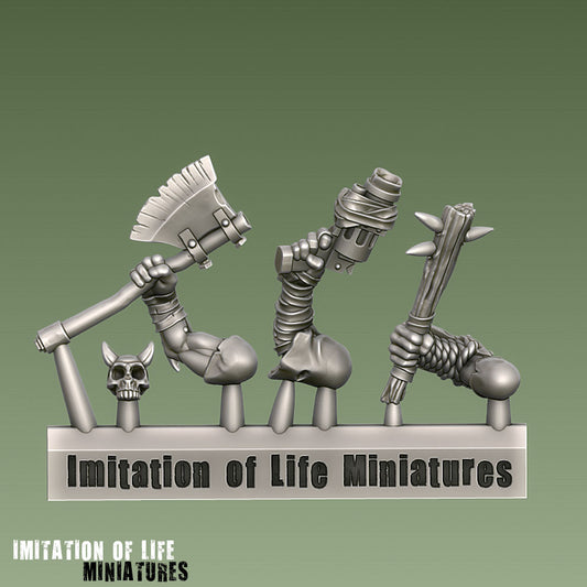 Mutant Melee Arms Sprue 2