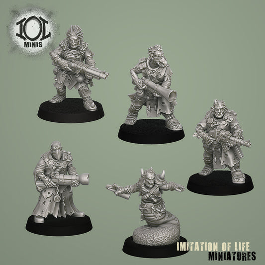 Mutants with Ranged Weapons Set #1