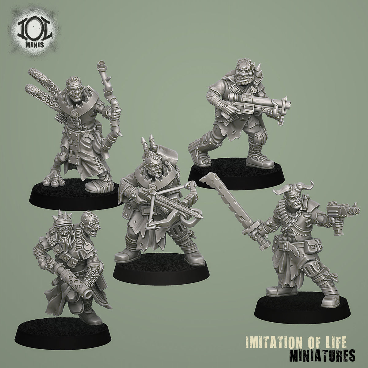 Mutants with Ranged Weapons Set #2