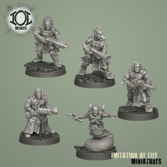 Mutants with Ranged Weapons Set #1